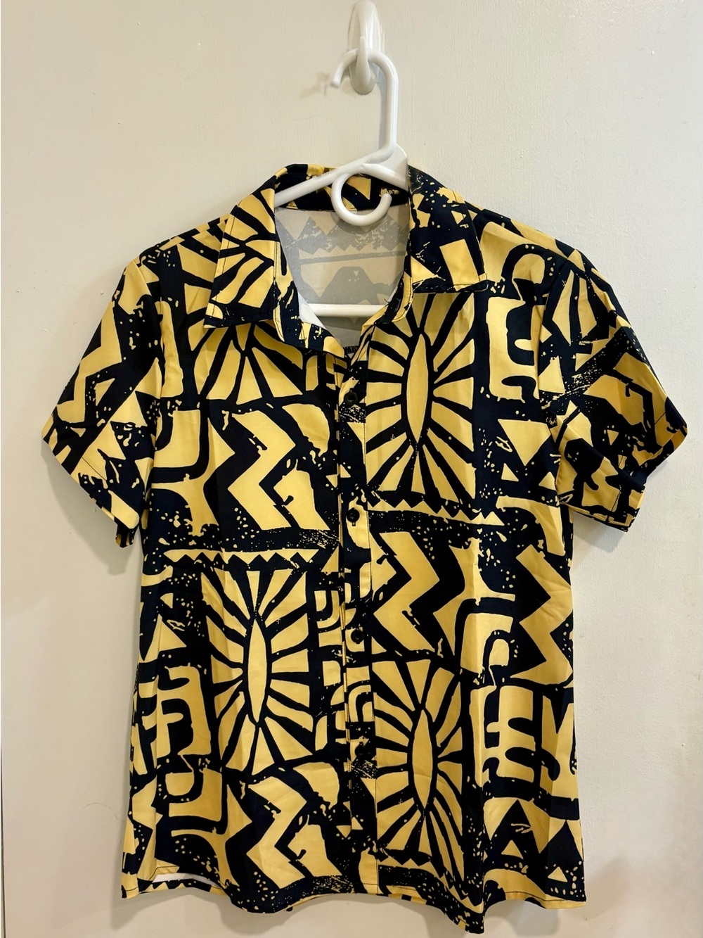 Ladies Stranger Things Geometric Print Top